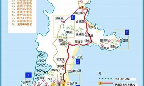 普陀山风景区自驾游线路_普陀山自驾游路线查询